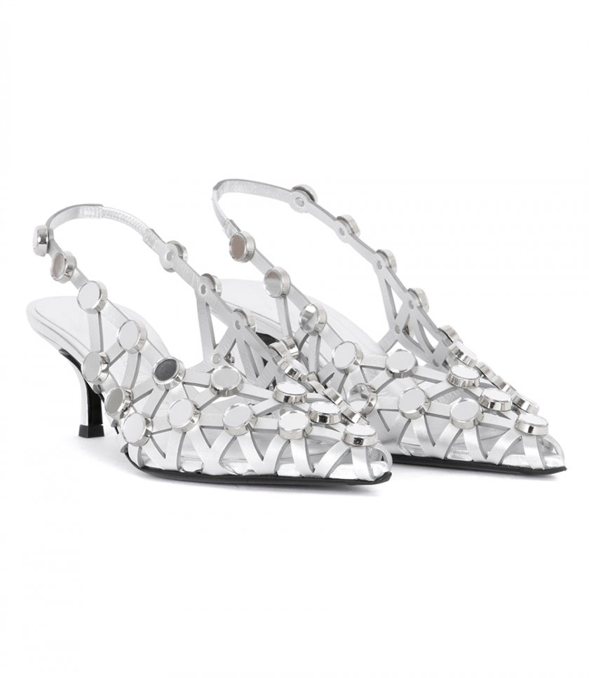 GRID SLINGBACK METALLIC