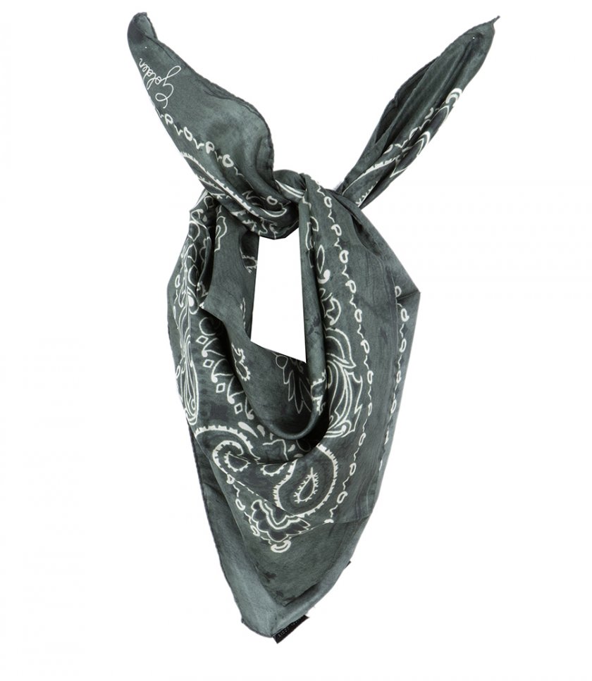 SCARVES - GOLDEN FOULARD PAISLEY PRINT