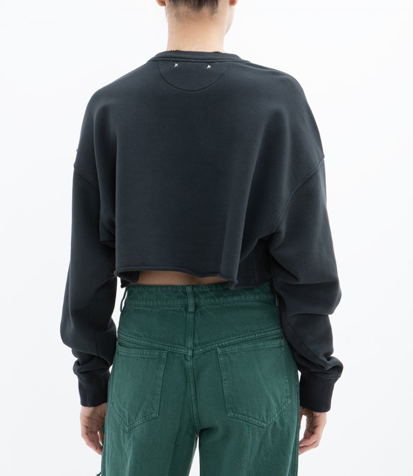 GOLDEN WS CROPPED CREW NECK SWEATSHIRT