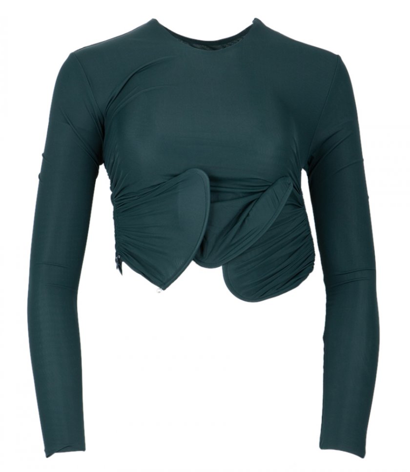 JUST IN - ENCOMPASSED LOOPED CROP TOP