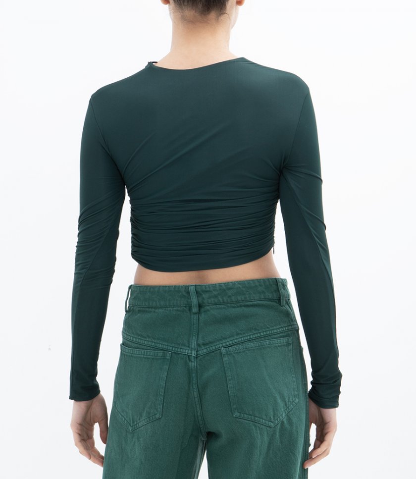 ENCOMPASSED LOOPED CROP TOP