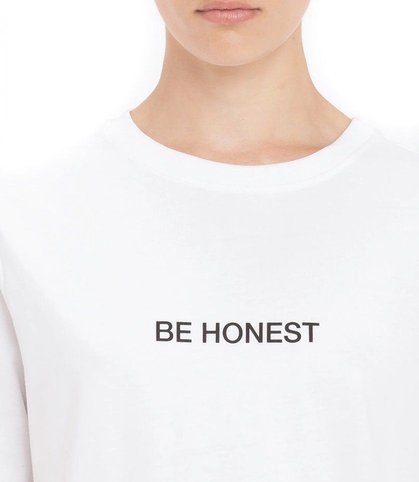 SLOGAN TEE BE HONEST