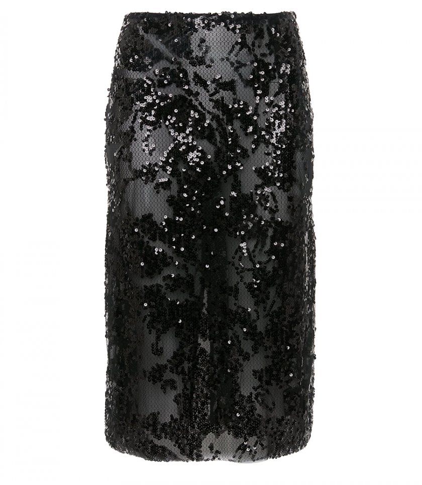 JUST IN - SHEER SEQUIN PENCIL SKIRT