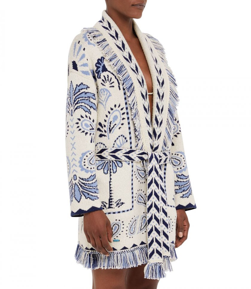 WILD WONDER FOULARD CARDIGAN