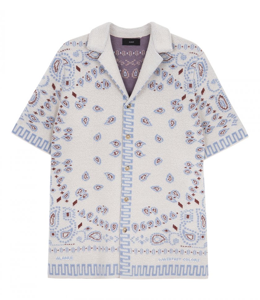 CLOTHES - COTTON PIQUET BANDANA SHIRT