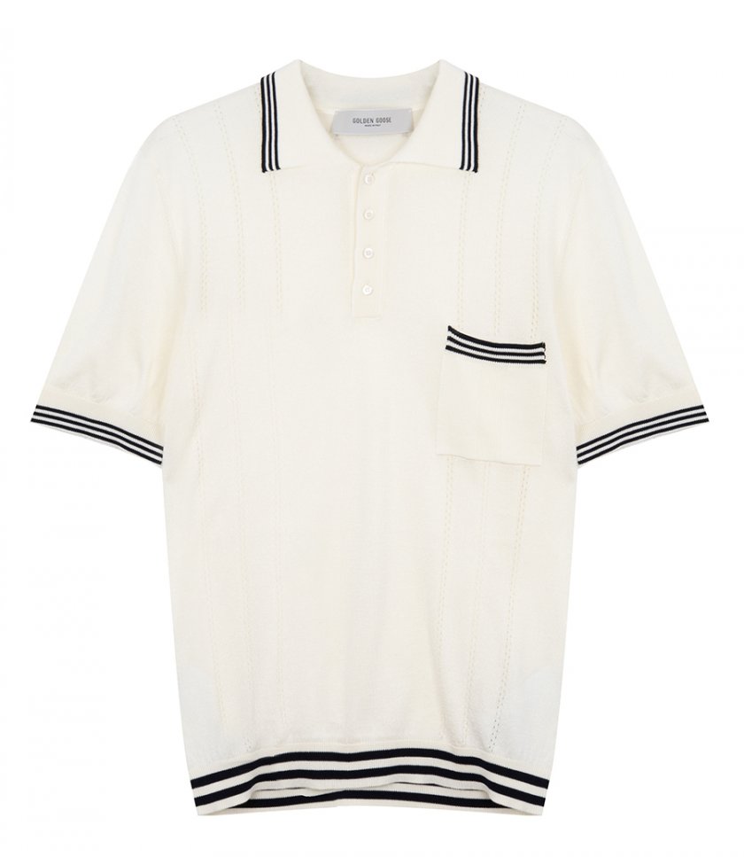 JUST IN - SHORT SLEEVE KNITTE POLO SHIRT