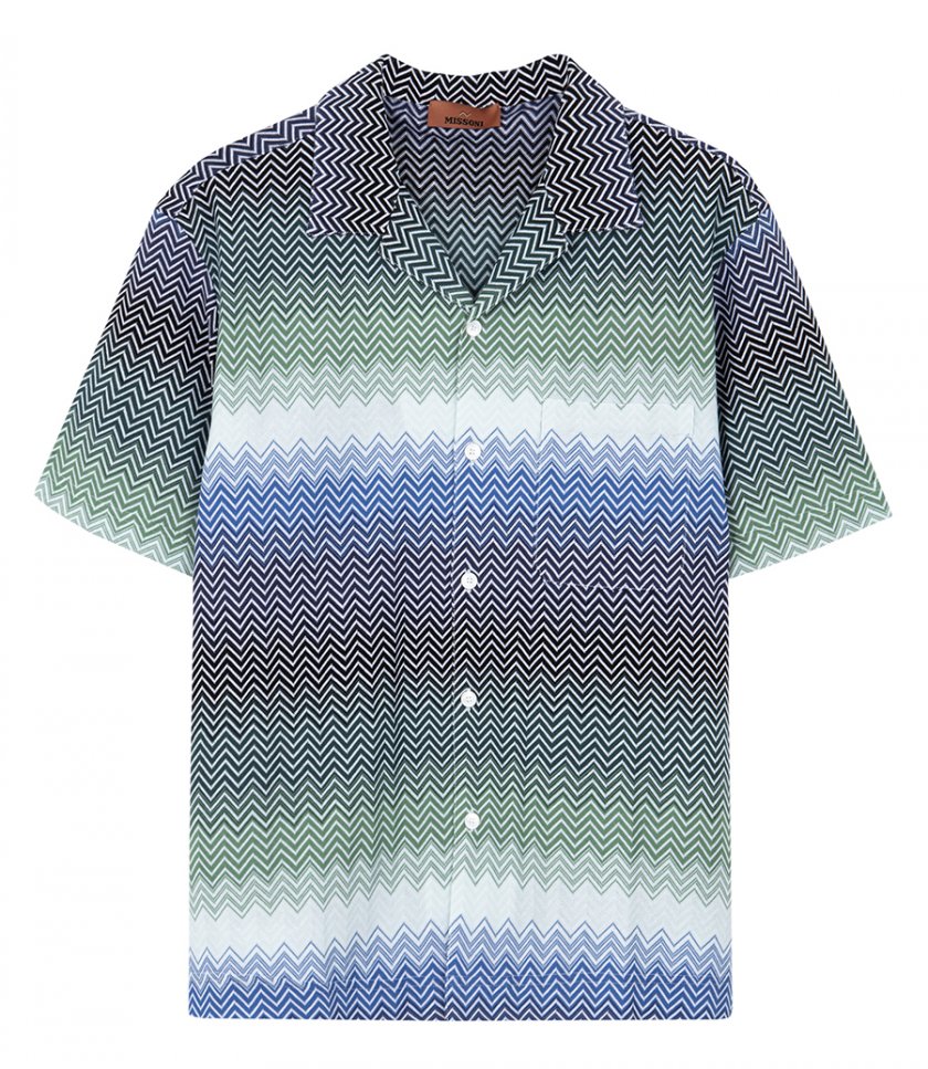 MISSONI - SHORT SLEEVE SHIRT-DEGRADE ZIG ZAG