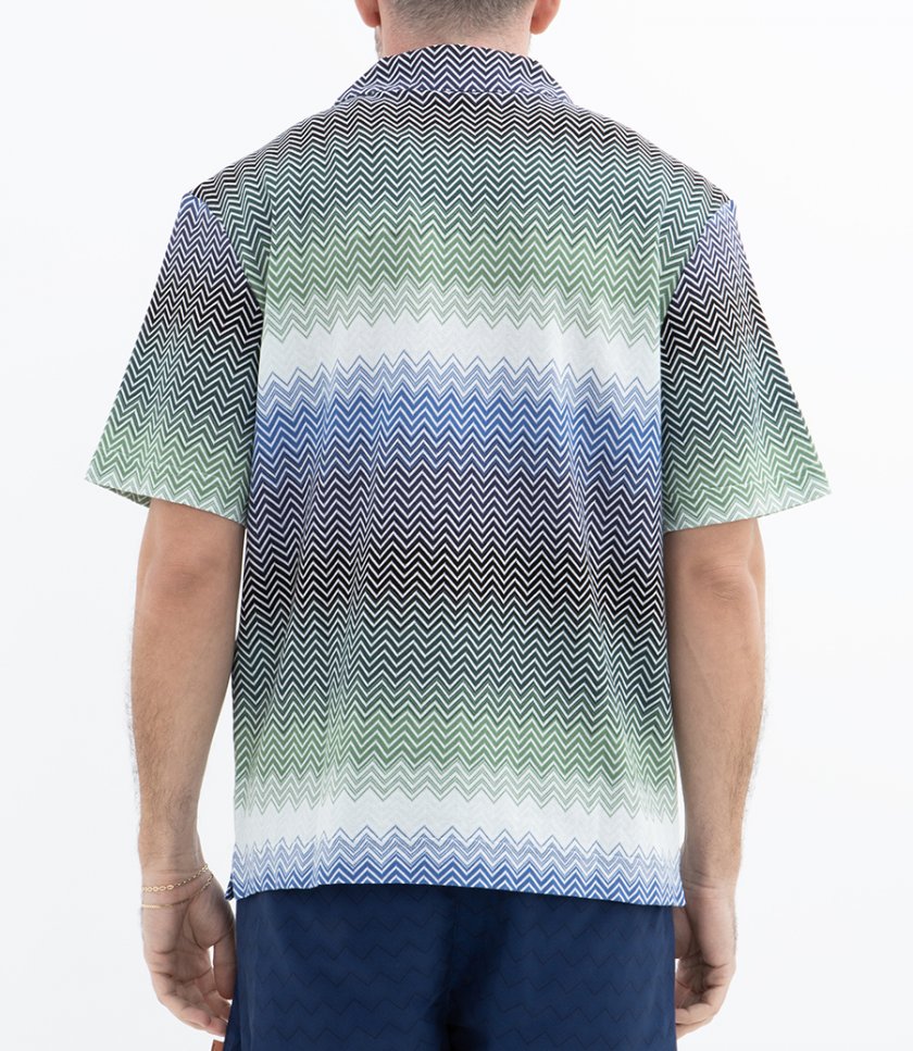 SHORT SLEEVE SHIRT-DEGRADE ZIG ZAG