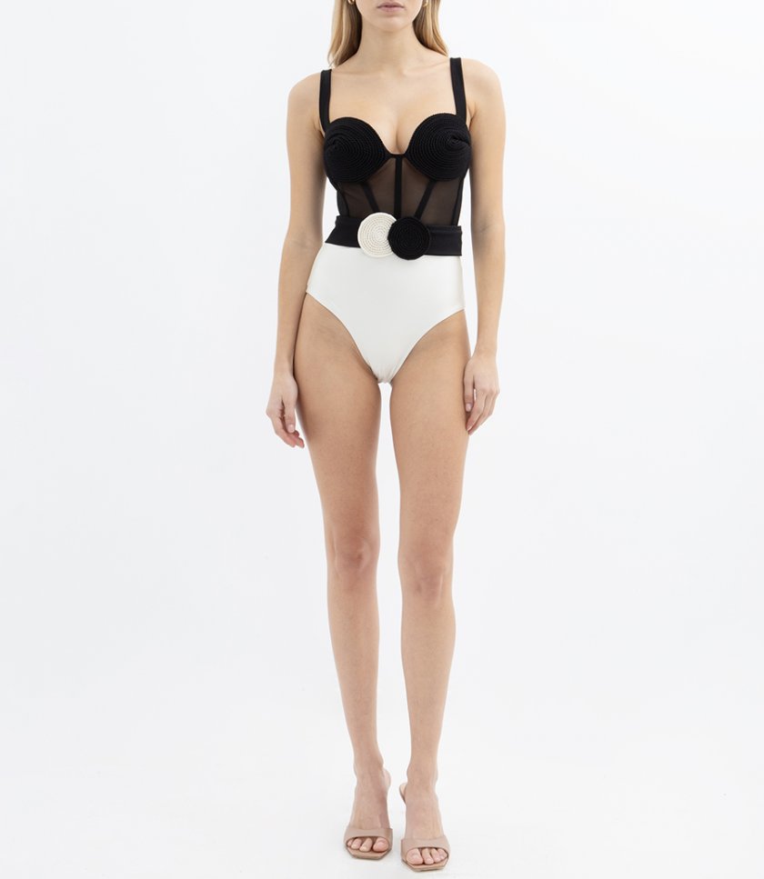 JERSEY SANDS CORSET BODYSUIT