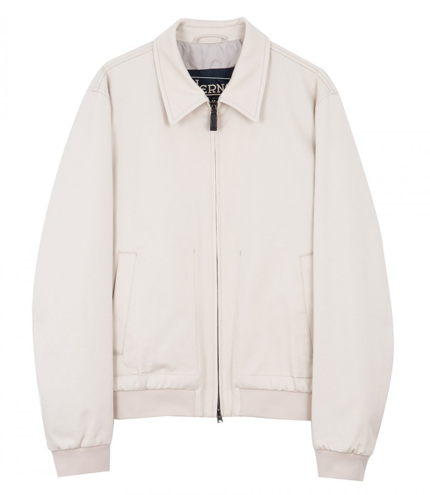 JUST IN - DIAGONAL COTTON BOMBER JACKET