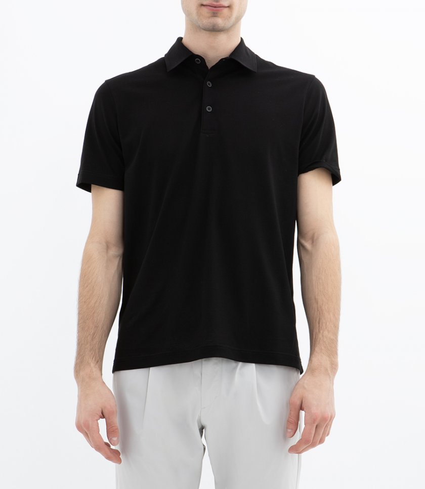 JERSEY CREPE POLO SHIRT