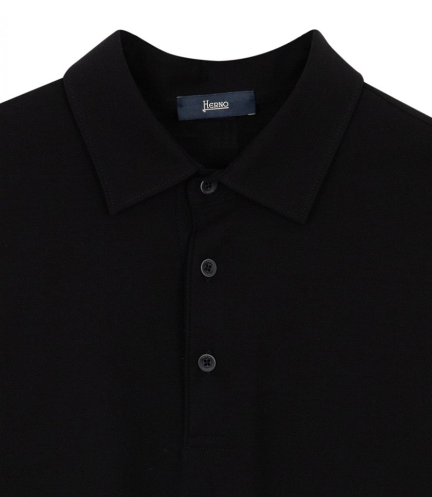 JERSEY CREPE POLO SHIRT