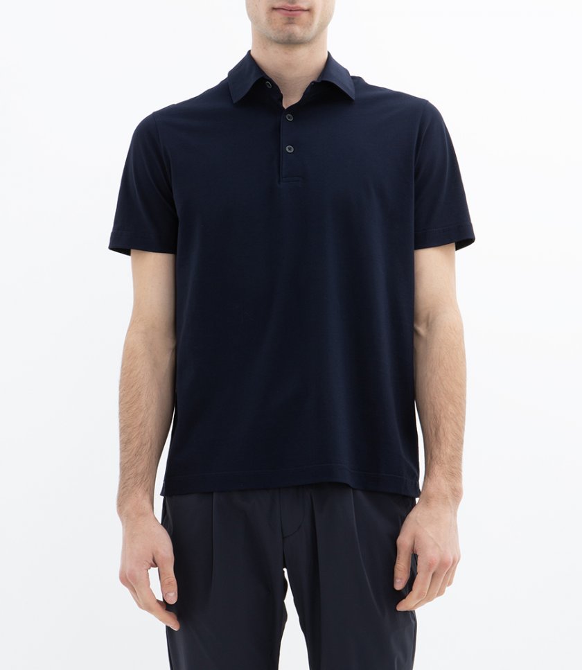 JERSEY CREPE POLO SHIRT