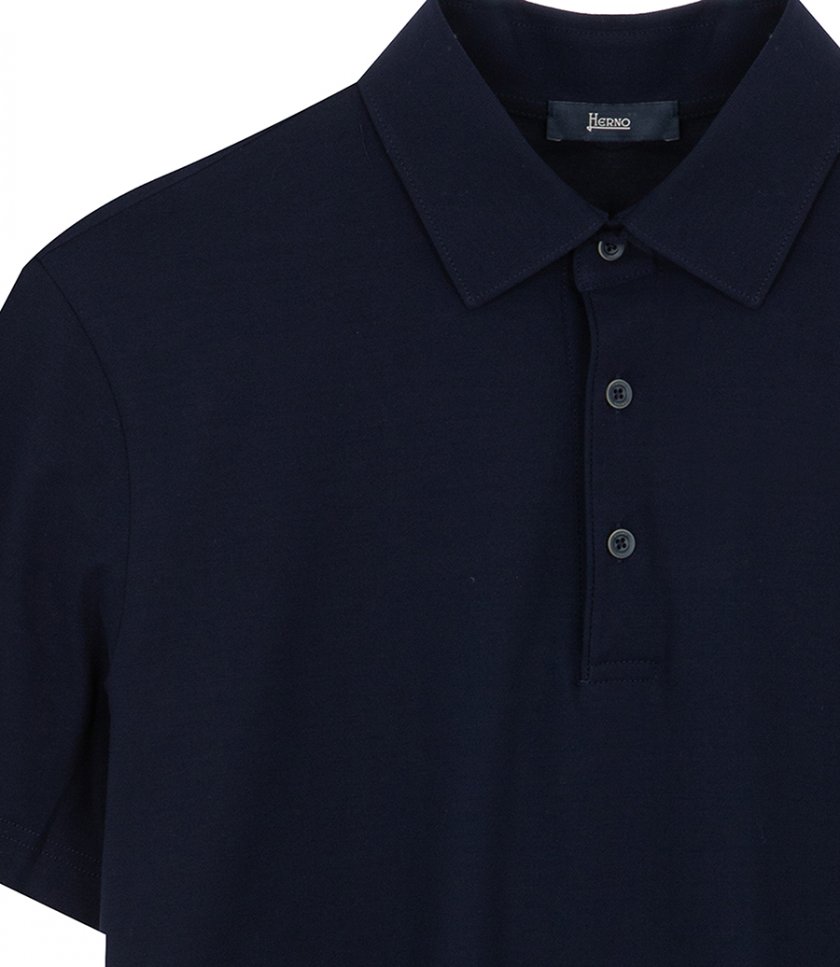 JERSEY CREPE POLO SHIRT