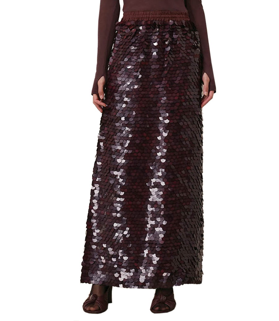 EDEN SEQUIN MAXI SKIRT