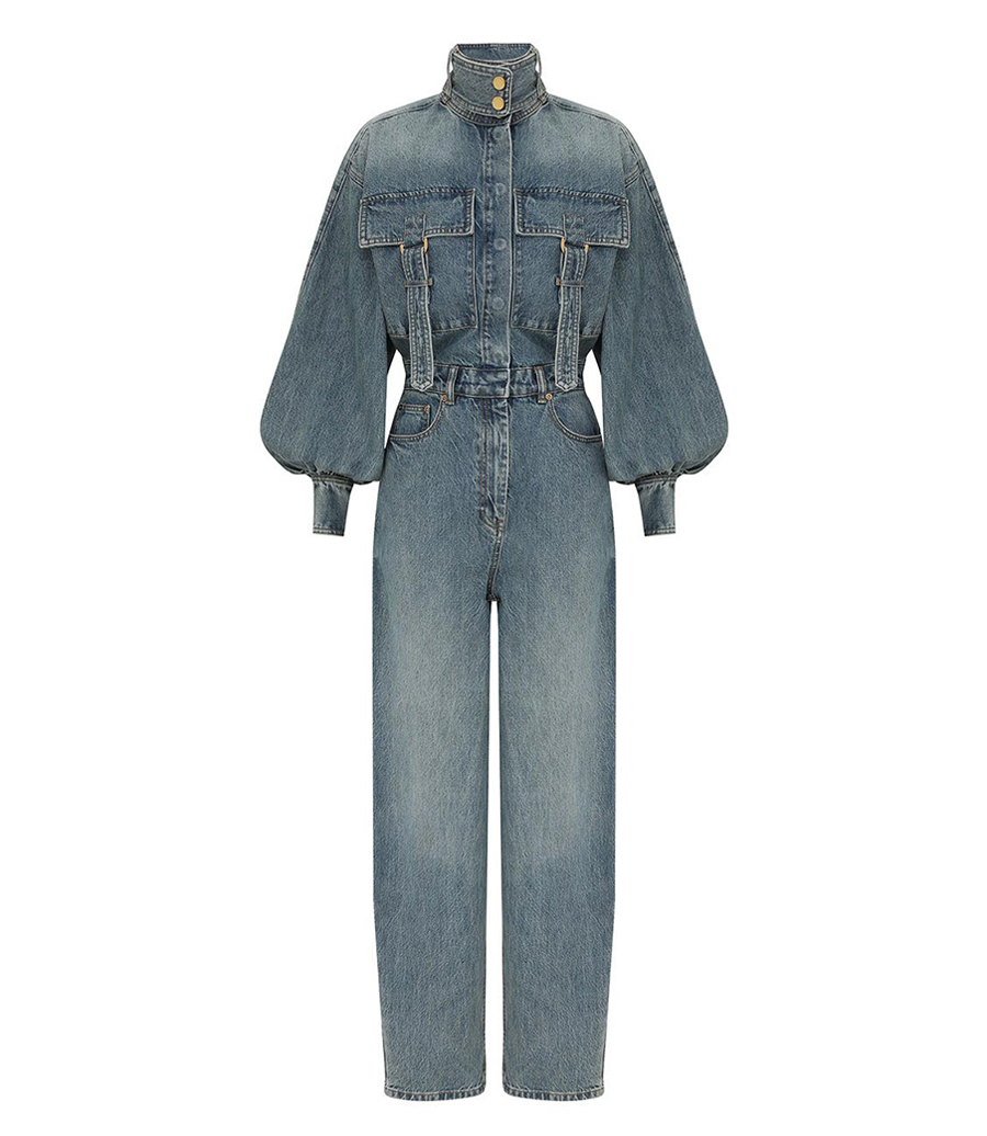 ZIMMERMANN - ILLUSTRATION DENIM BOILER SUIT