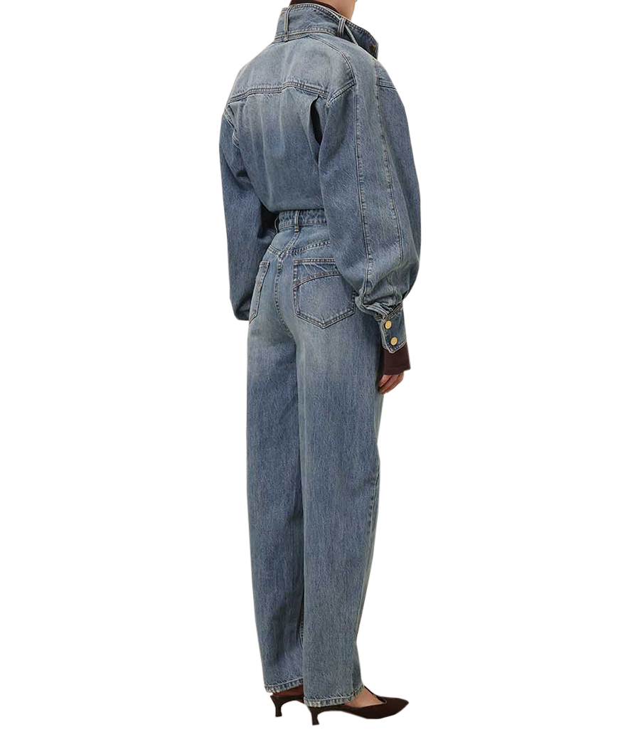 ILLUSTRATION DENIM BOILER SUIT