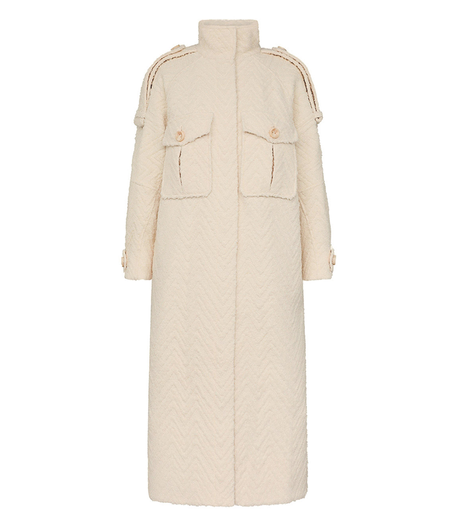 ZIMMERMANN - ILLUSTRATION CHEVRON COAT