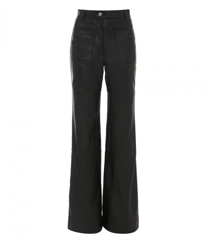 JUST IN - ALINA HIGH WAISTED LEATHER TROUSER