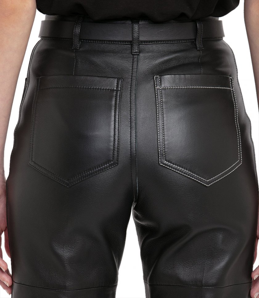 ALINA HIGH WAISTED LEATHER TROUSER