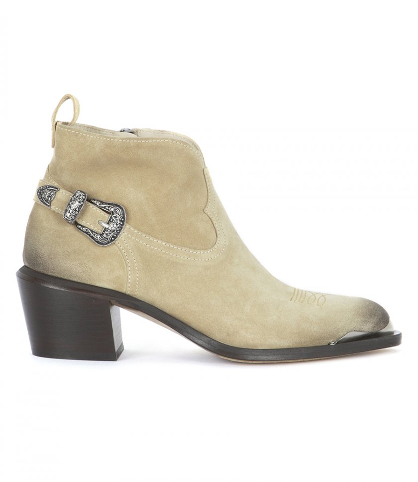 JUST IN - PATTY ANKLE BOOTS WAXED SUEDE