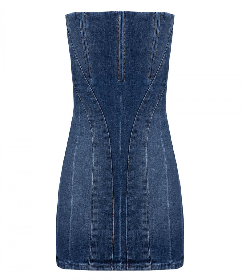 JUST IN - BUSTIER MINI DENIM