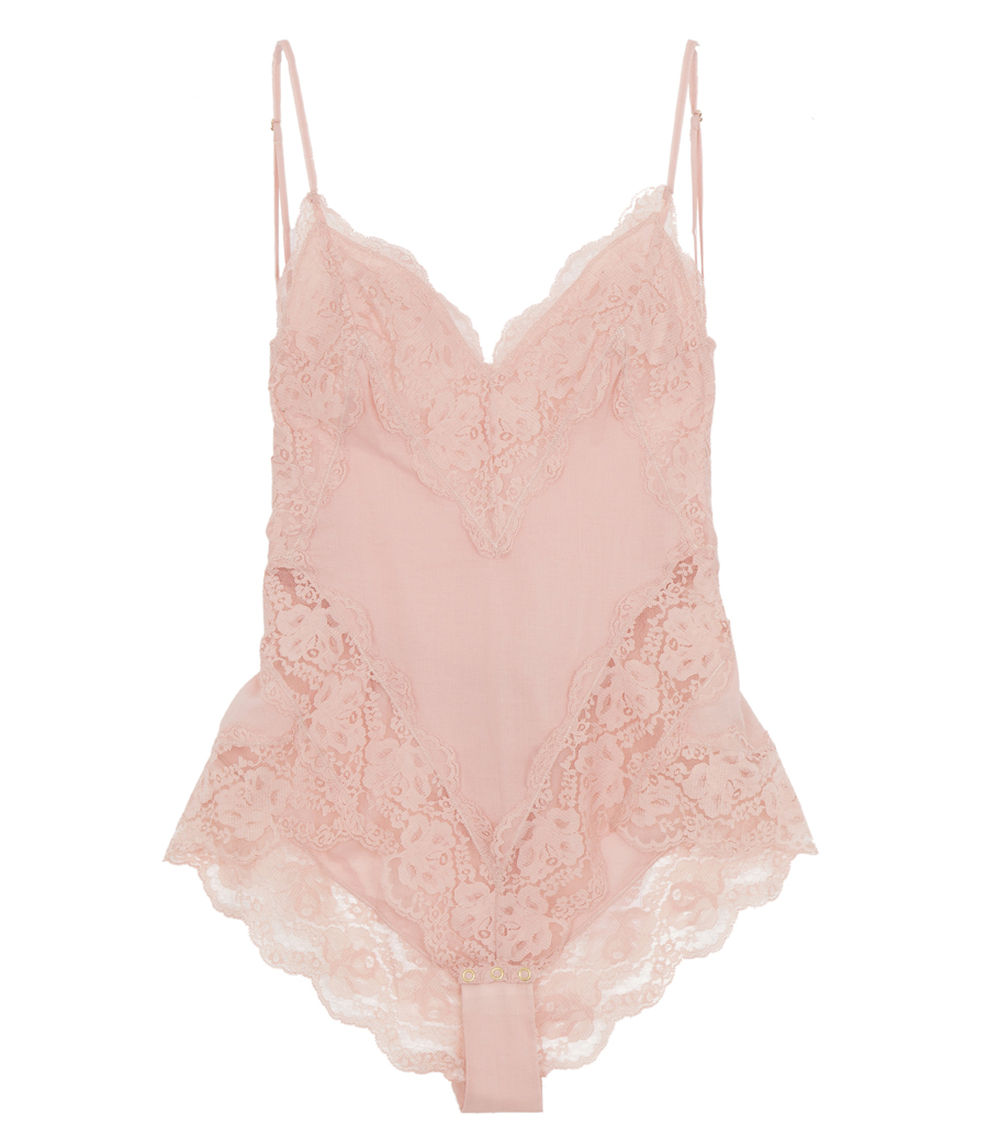 Zimmermann Botanica Lace Teddy in Pink