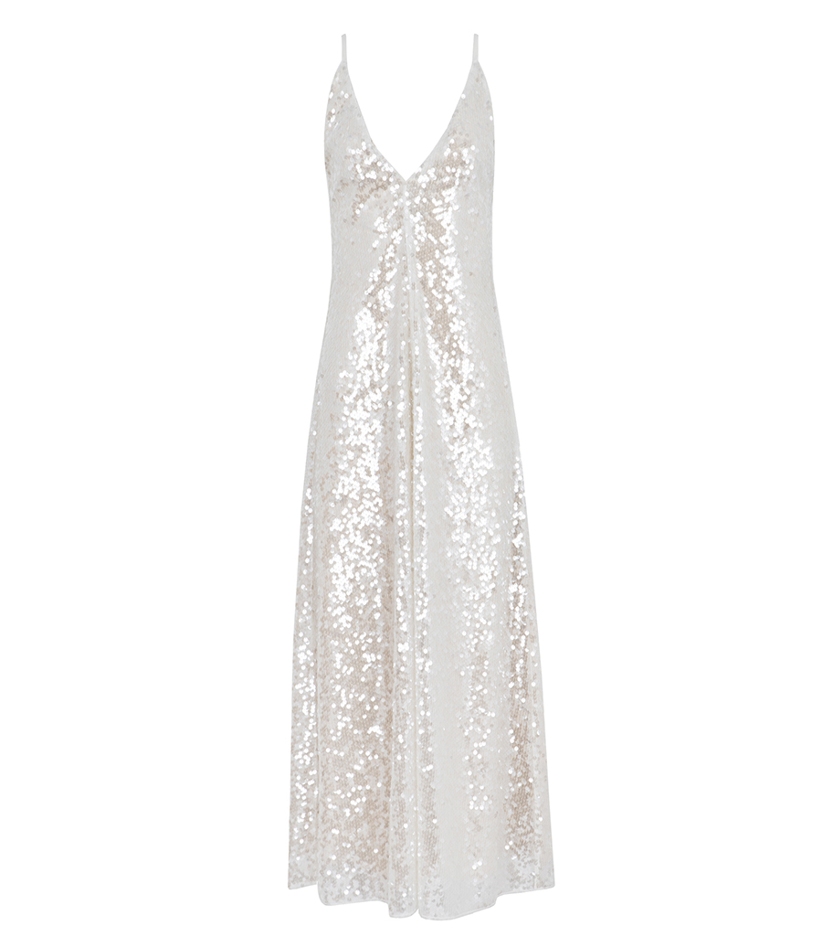 PHILOSOPHY DI LORENZO SERAFINI - LONG DRESS IN PAIGETTES