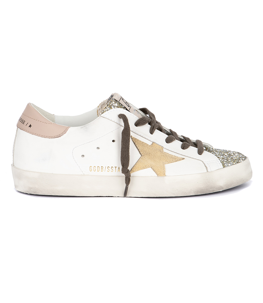 GOLDEN GOOSE  - GLITTER TOE BIO BASED SUPER-STAR