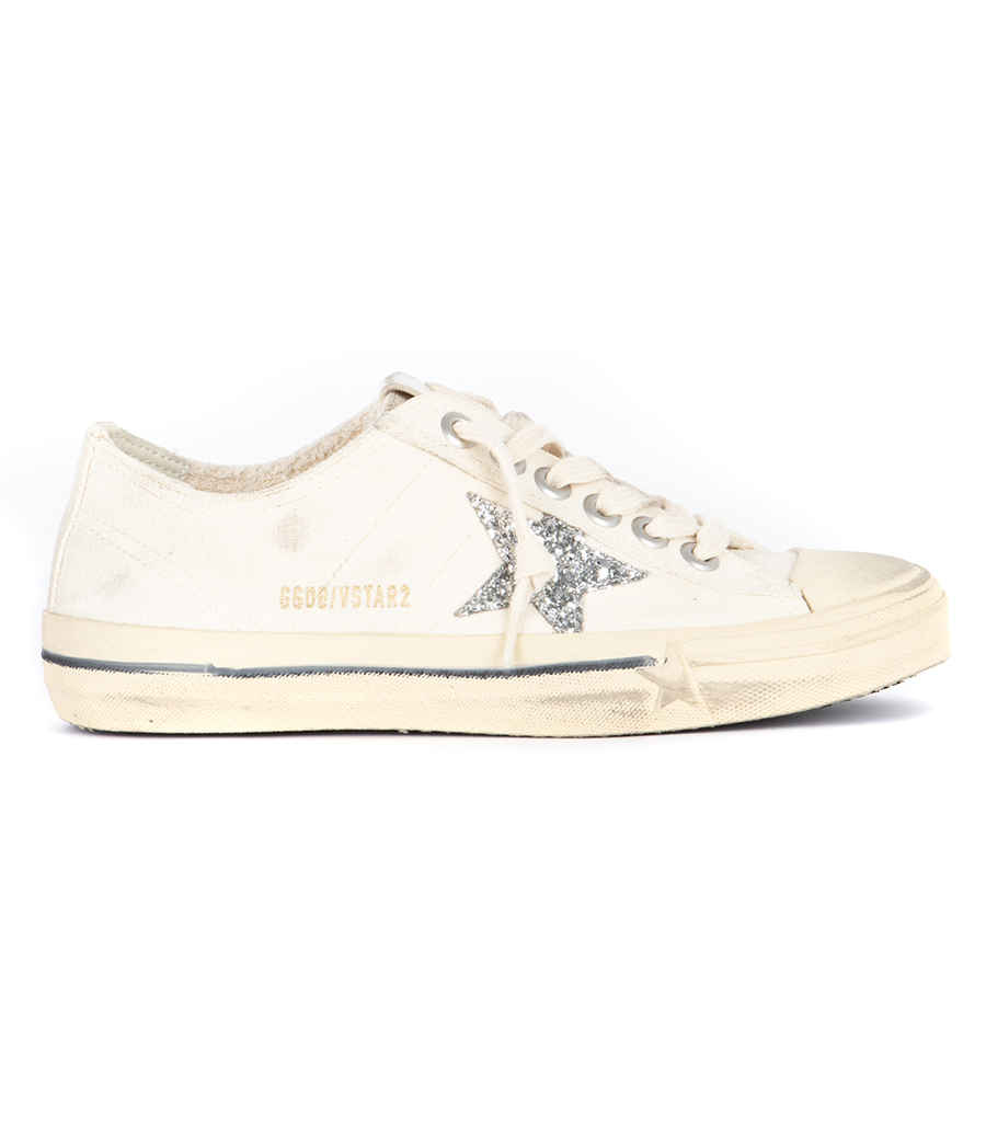 GOLDEN GOOSE  - CANVAS UPPER V-STAR 2