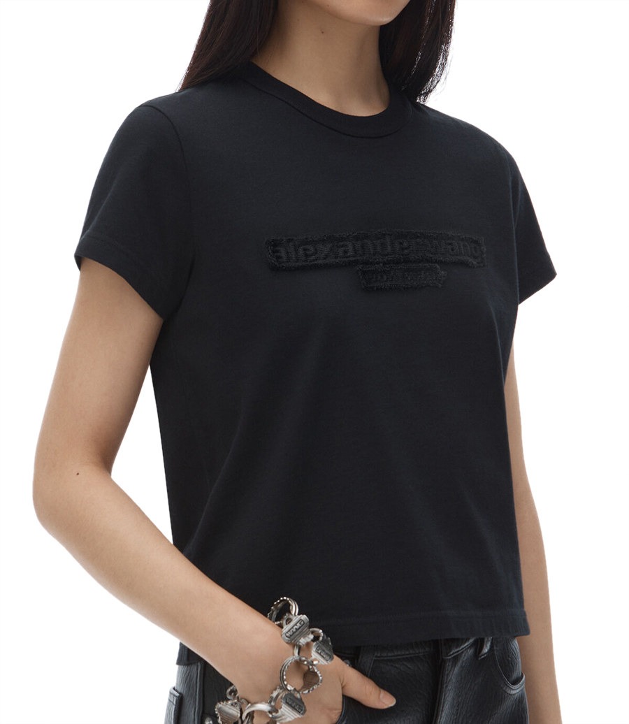 DISTRESSED LOGO SHRUNKEN TEE