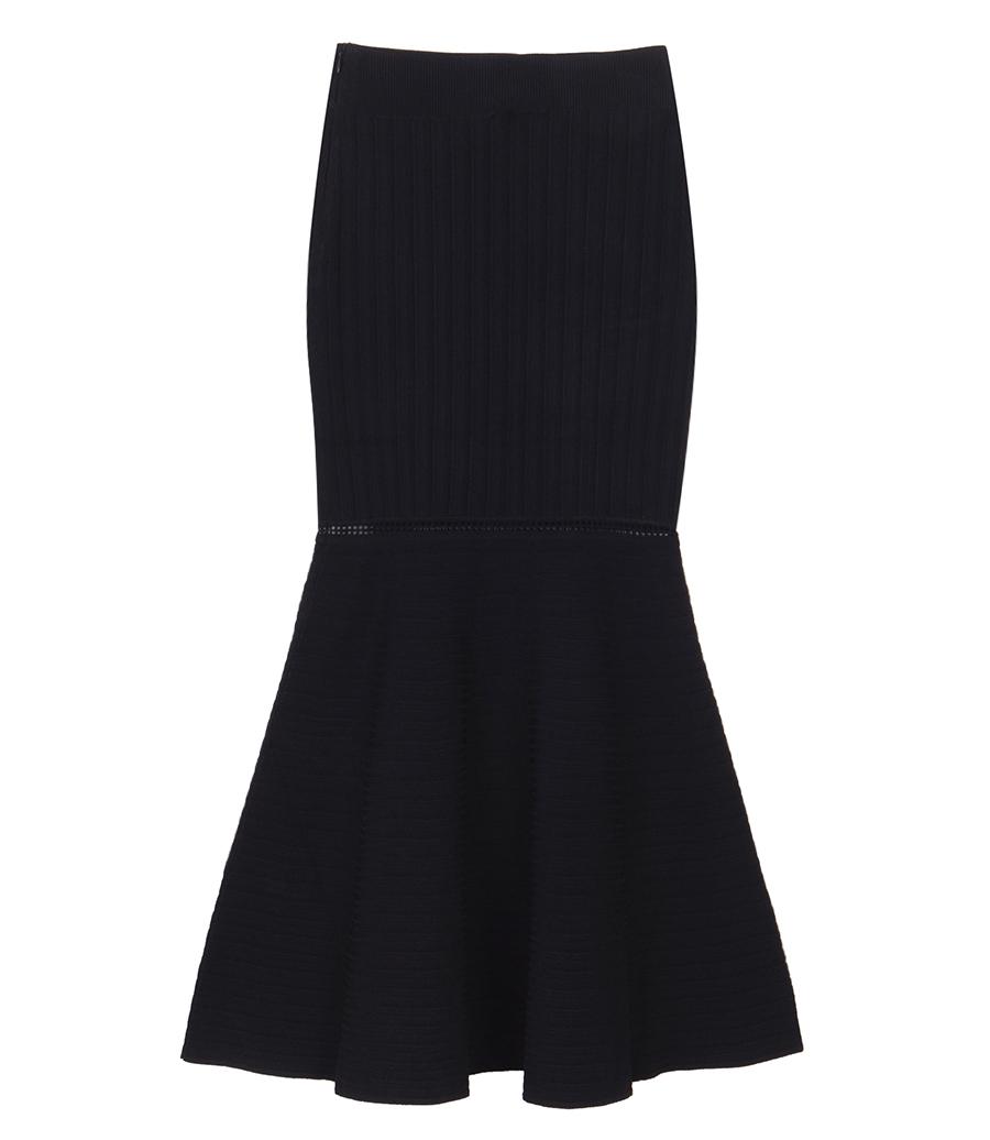 VICTORIA BECKHAM - FLARED MIDI SKIRT