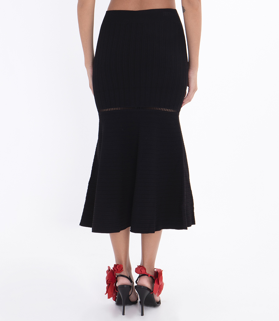 FLARED MIDI SKIRT