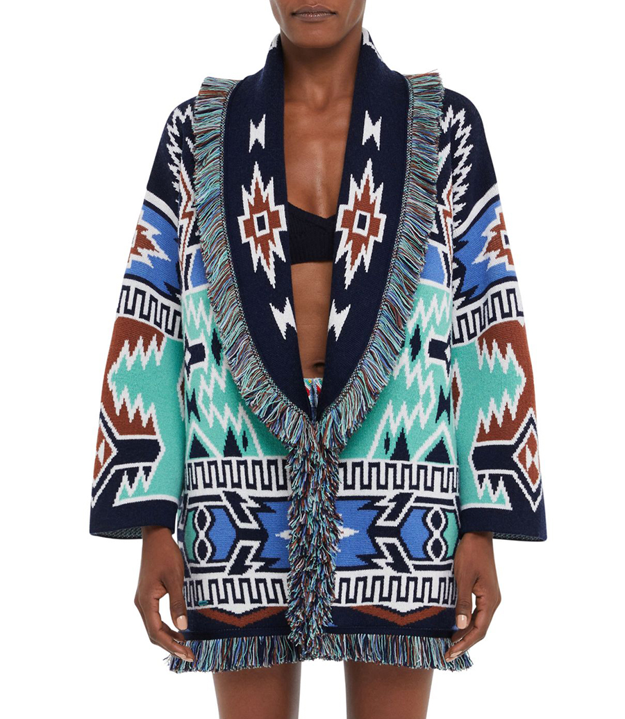 GEOMETRIC ROOTS CARDIGAN