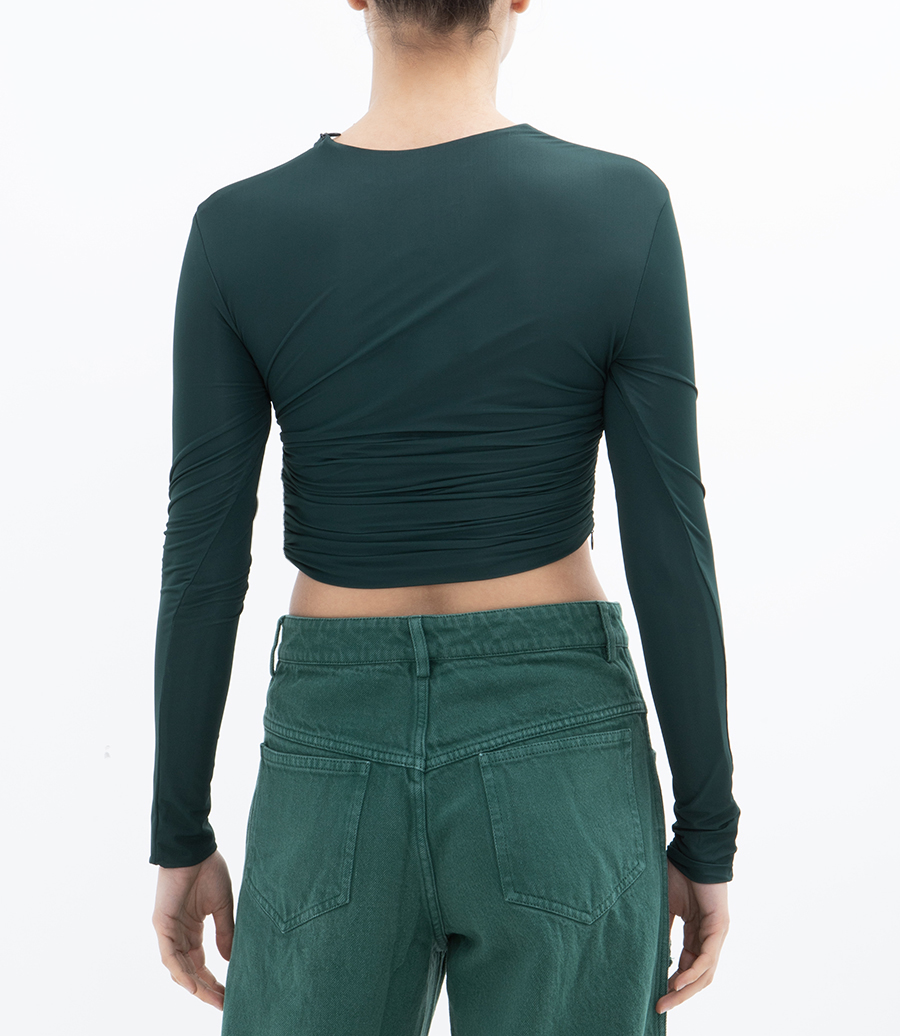 ENCOMPASSED LOOPED CROP TOP