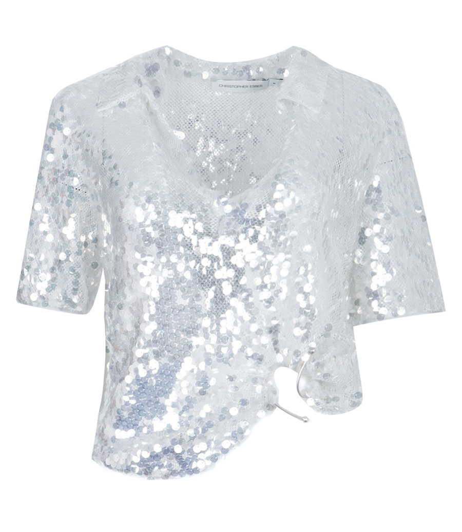 CHRISTOPHER ESBER - OPALINE SEQUIN POLO