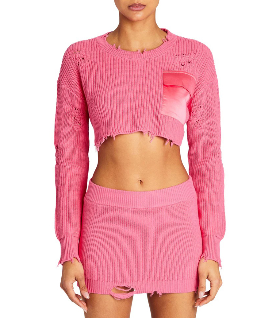 CROPPED DEVIN SWEATER