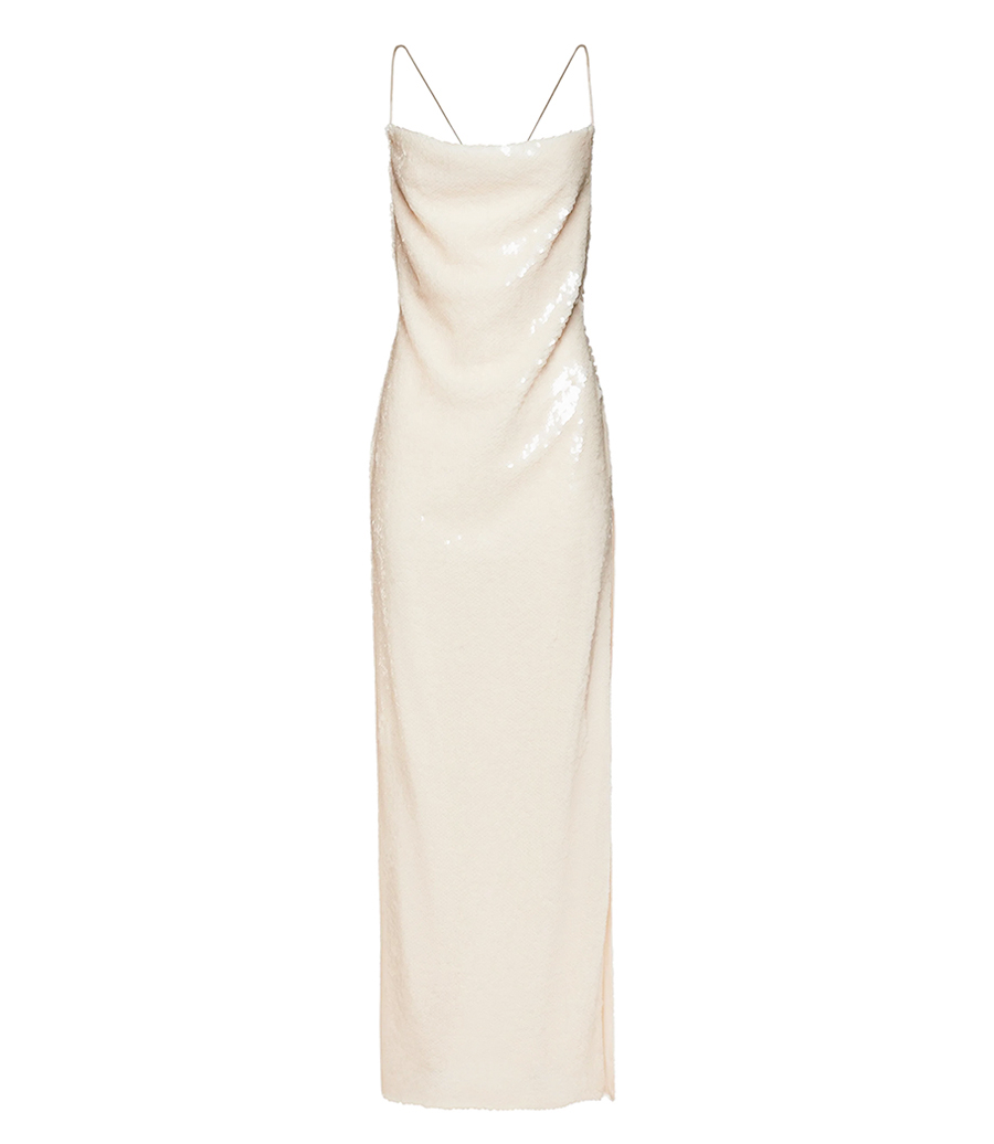 MAGDA BUTRYM - SEQUIN SPAGHETTI STRAP GOWN