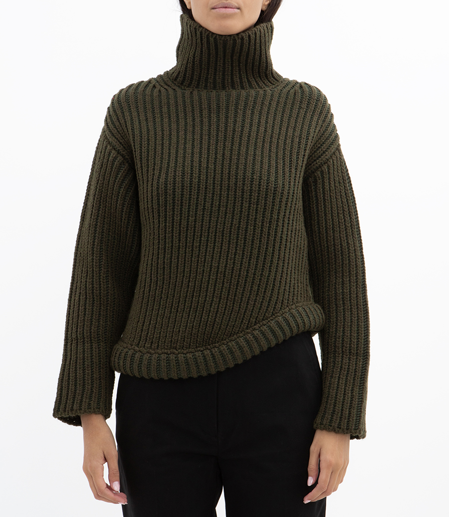 HIGH NECK KNIT JUMPER