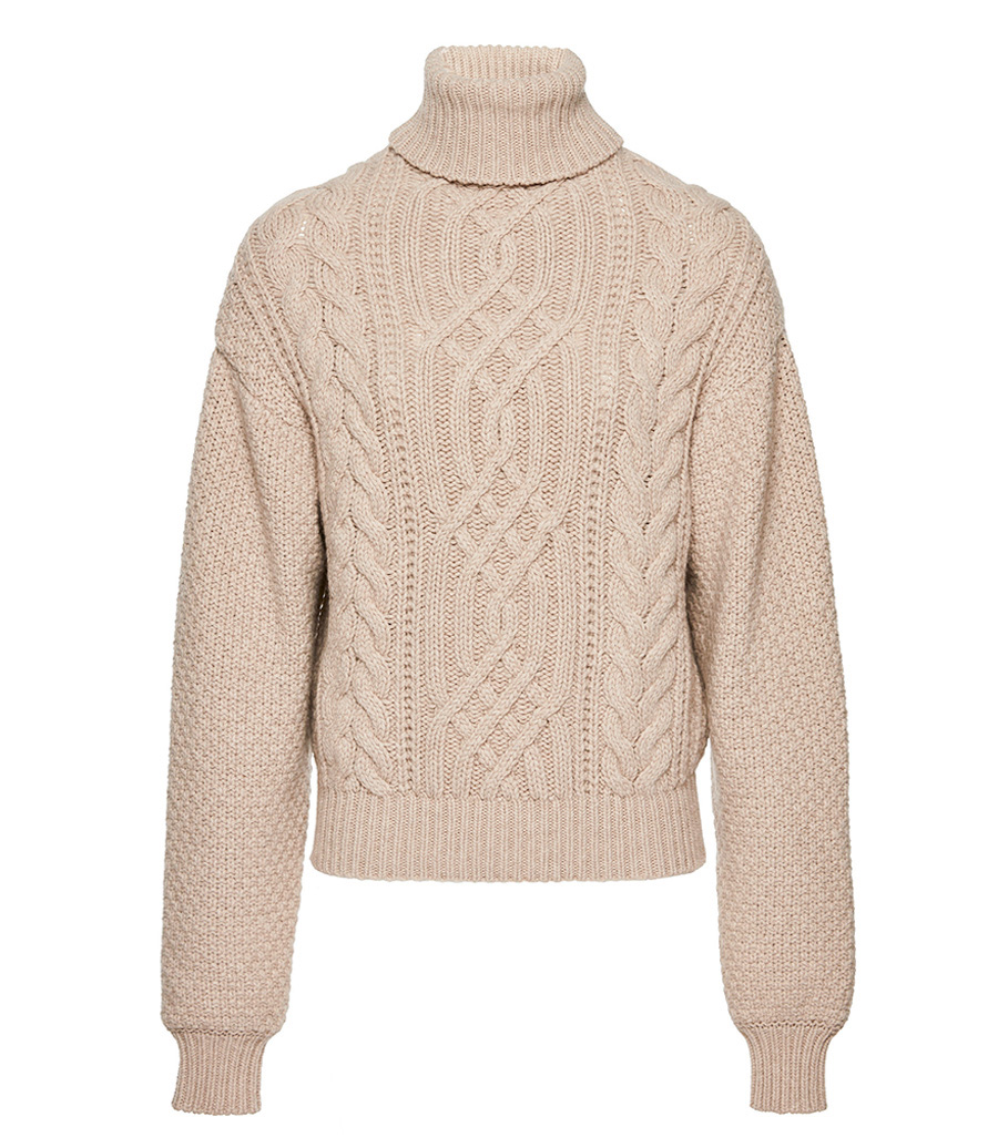 MAGDA BUTRYM - CASHMERE CABLE TURTLENECK SWEATER