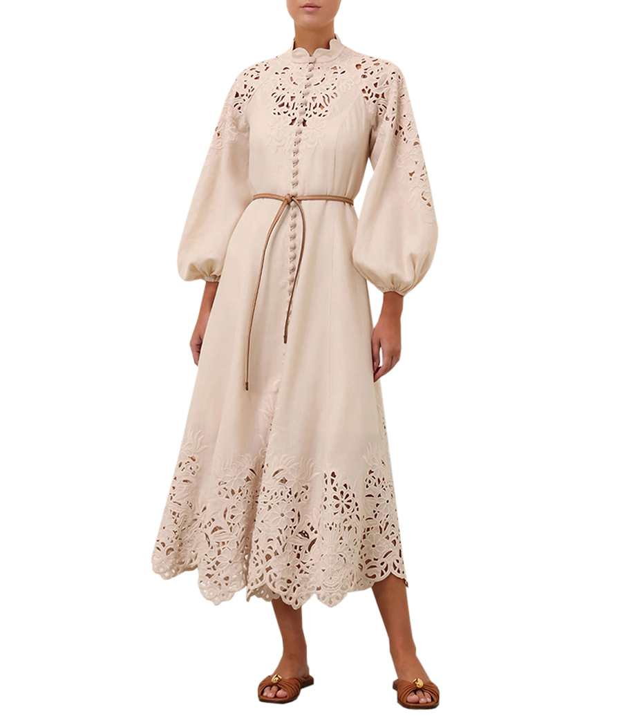 WYLIE EMBROIDERED BILLOW DRESS