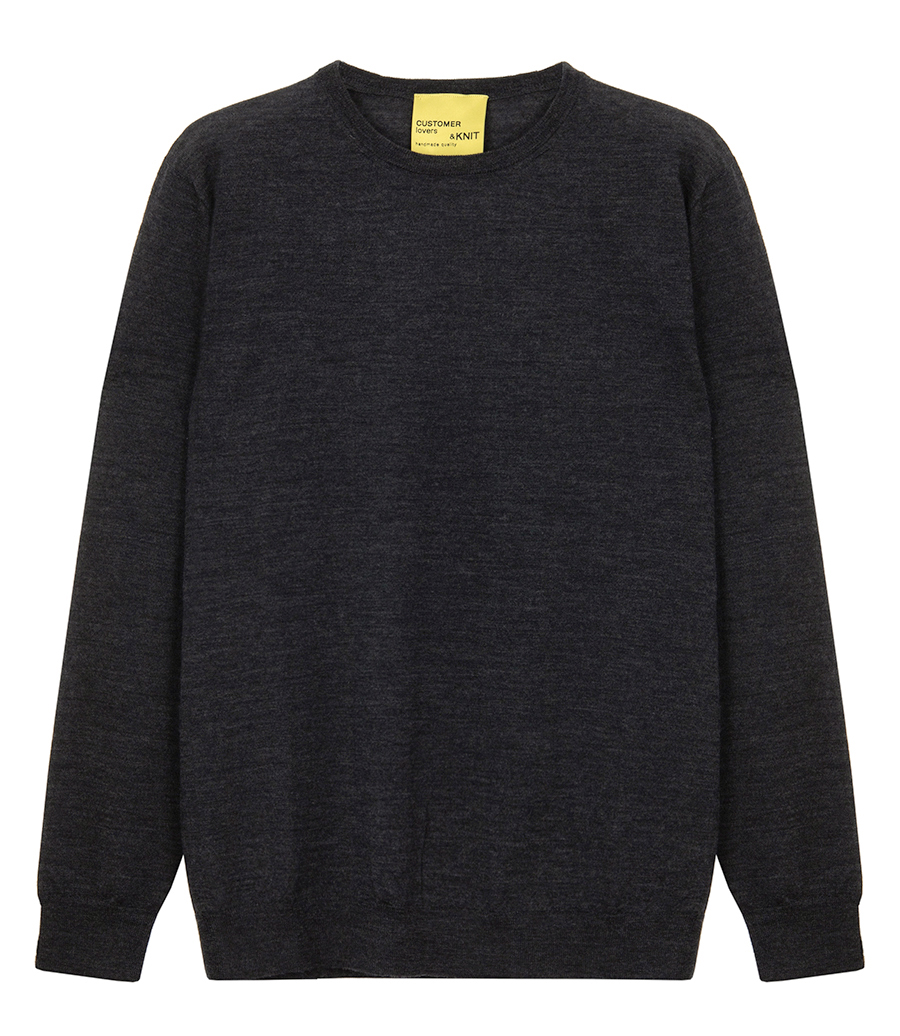 BF KNITWEAR - CREW NECK MERINO SWEATER