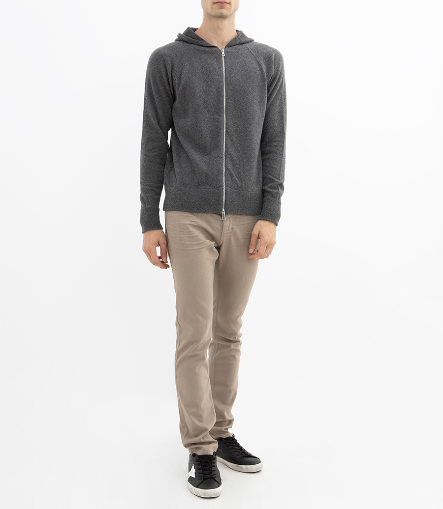 CASHMERE ZIP HOODIE