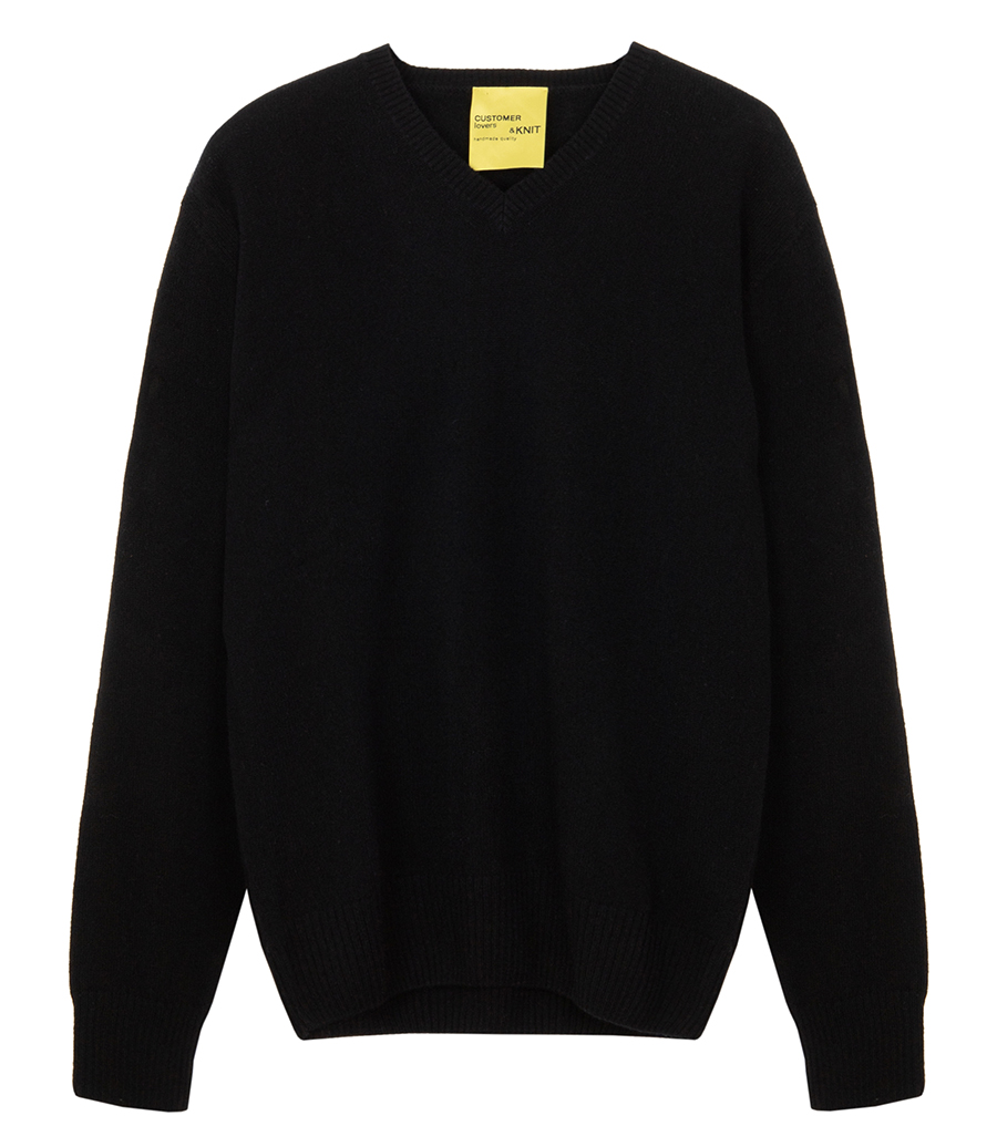 BF KNITWEAR - CASHMERE V NECK SWEATER