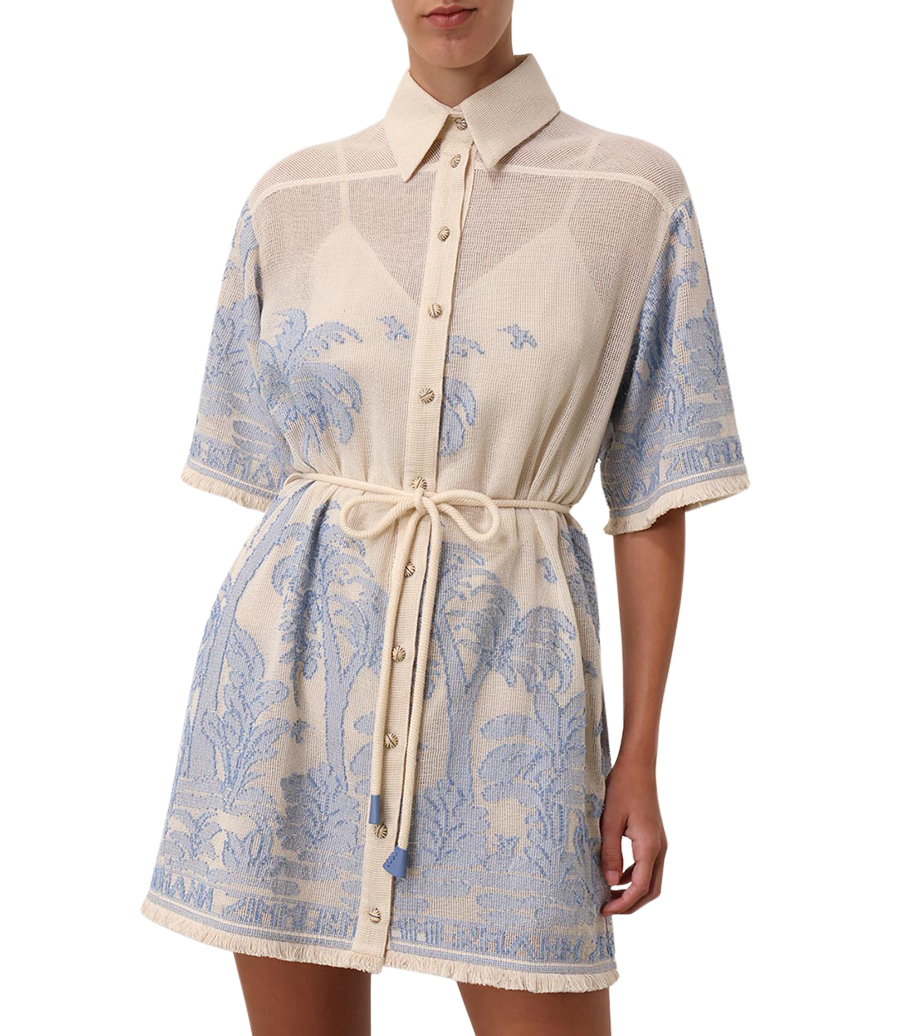 OTTIE PALM SHIRT DRESS