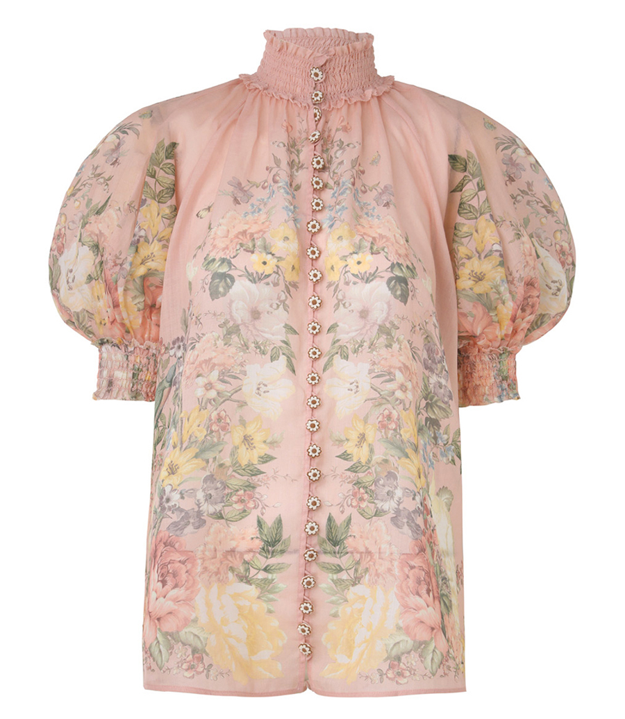 ZIMMERMANN - WAVERLY SHORT SLEEVE BLOUSE