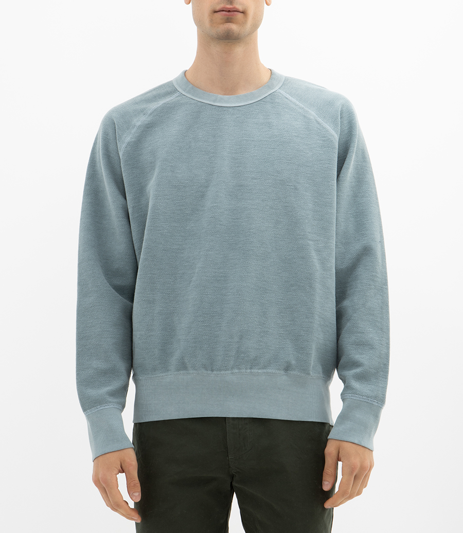 AMERICAN TWILL BACK TERRY CREW REVERSIBLE SWEAT