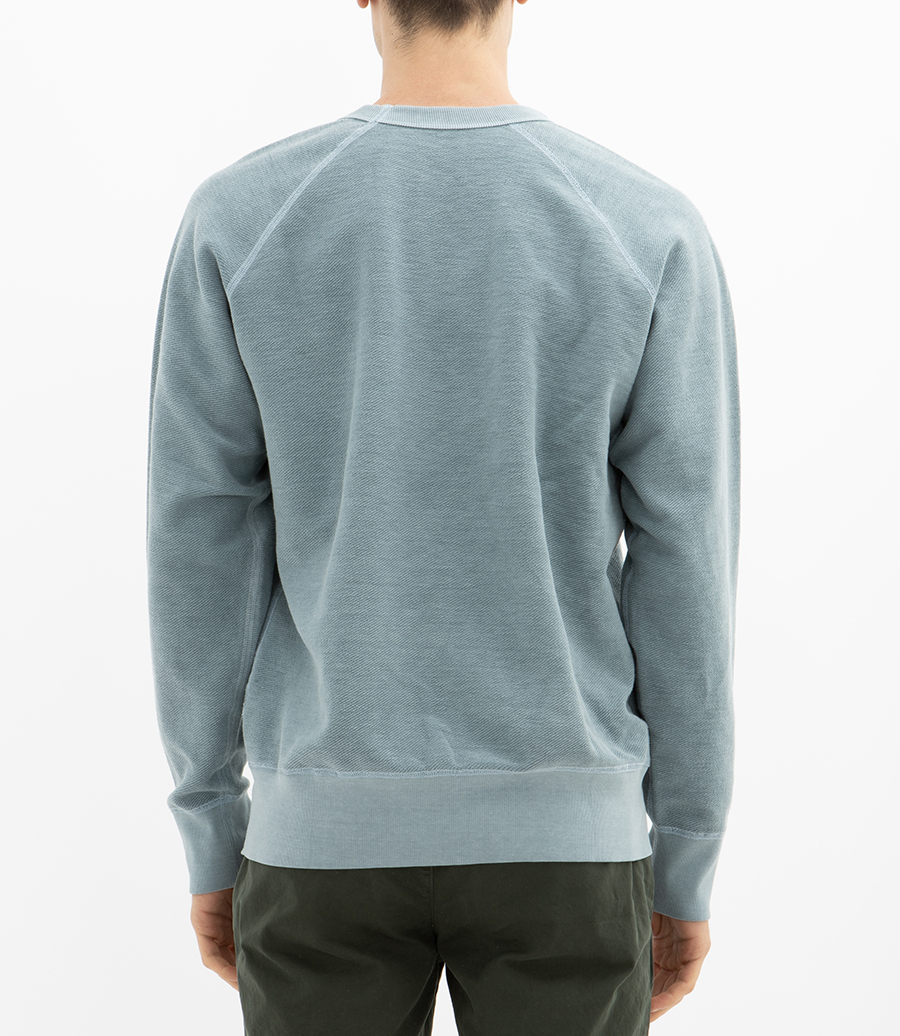 AMERICAN TWILL BACK TERRY CREW REVERSIBLE SWEAT