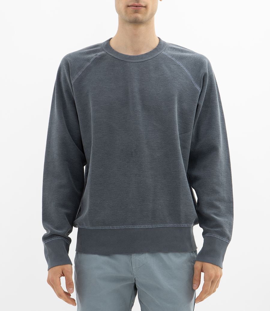 AMERICAN TWILL BACK TERRY CREW REVERSIBLE SWEAT