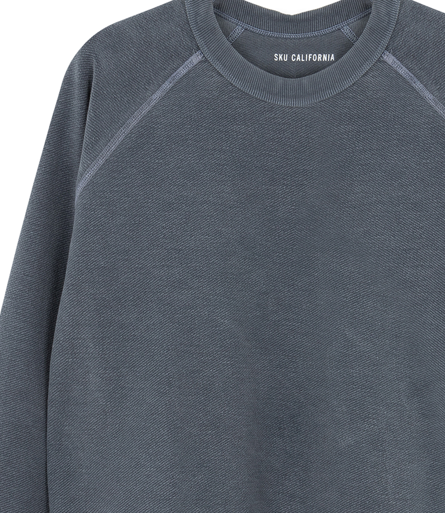 AMERICAN TWILL BACK TERRY CREW REVERSIBLE SWEAT